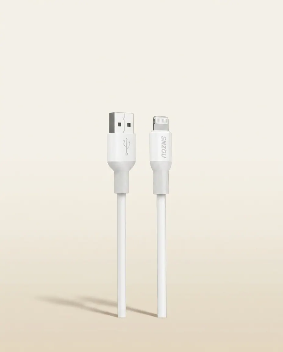USB-A to Lightning Cable 1m (SN-122) — Classic 1m Lightning daily cable.