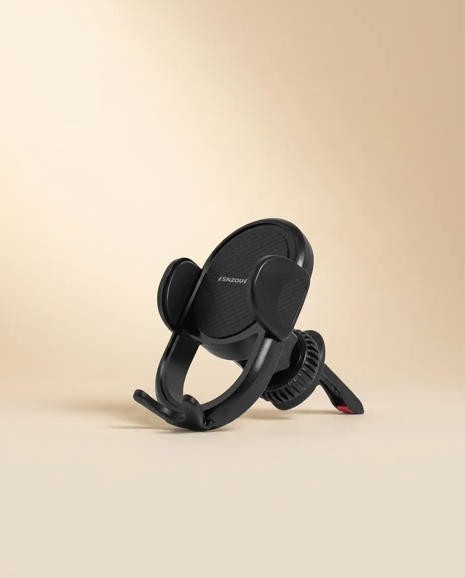 Car Clamp-Type Air Vent Holder (SN-540) — Air-vent phone holder with clamp grip.