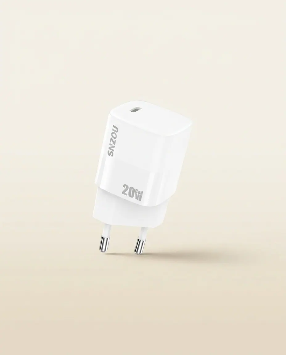 GaN Fast Charger 20W (SN-368) — The compact daily-charge essential.