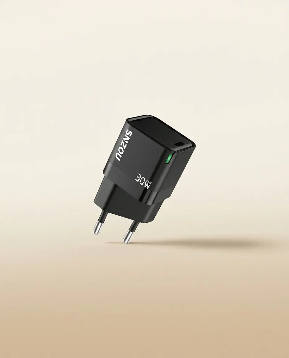 GaN Super Fast Charger 30W (SN-381) — Pocket-sized 30W. Designed for office or home.