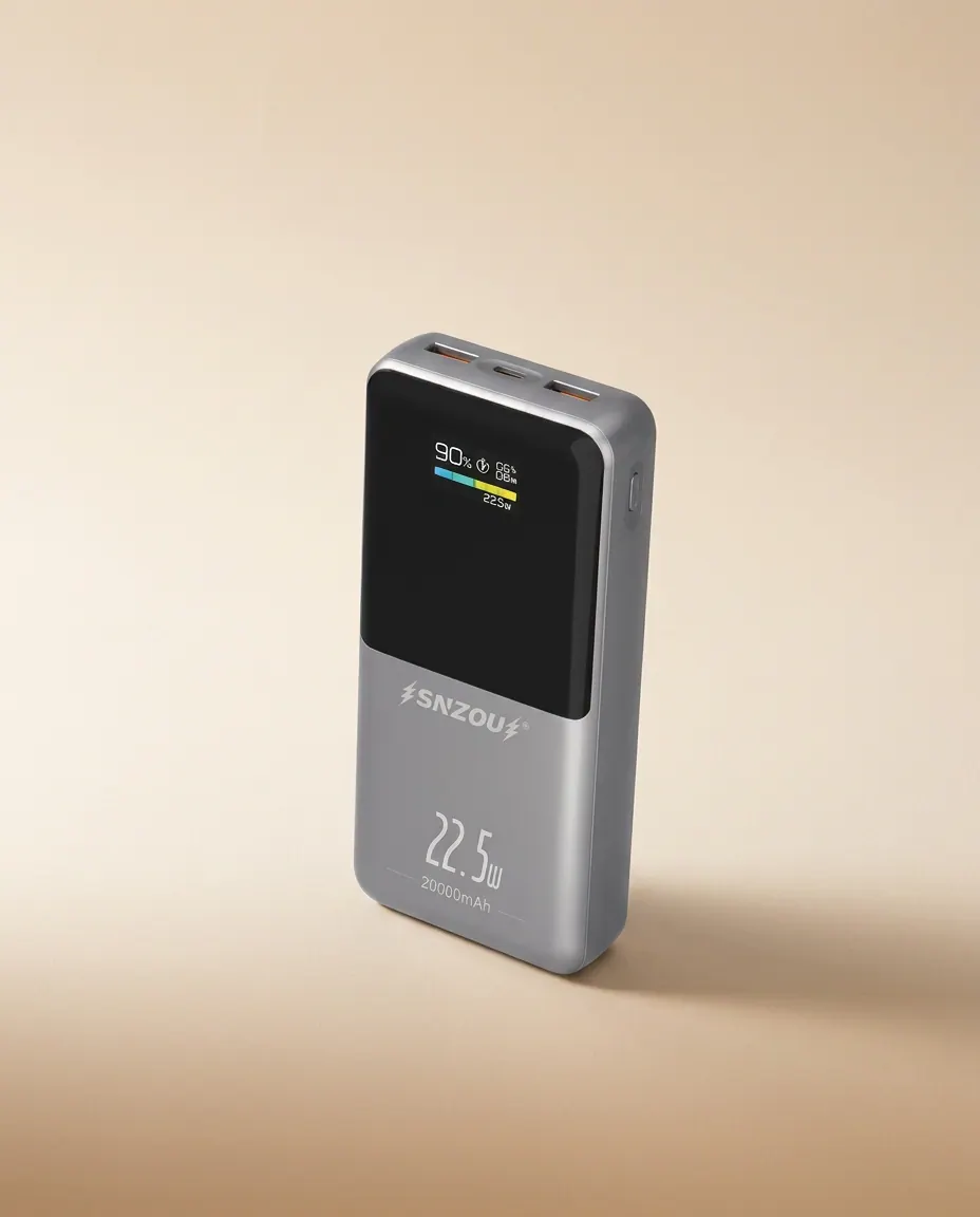 Power Bank 22.5W 20,000mAh (SN-940) — 20,000mAh of travel power, dual USB-A.