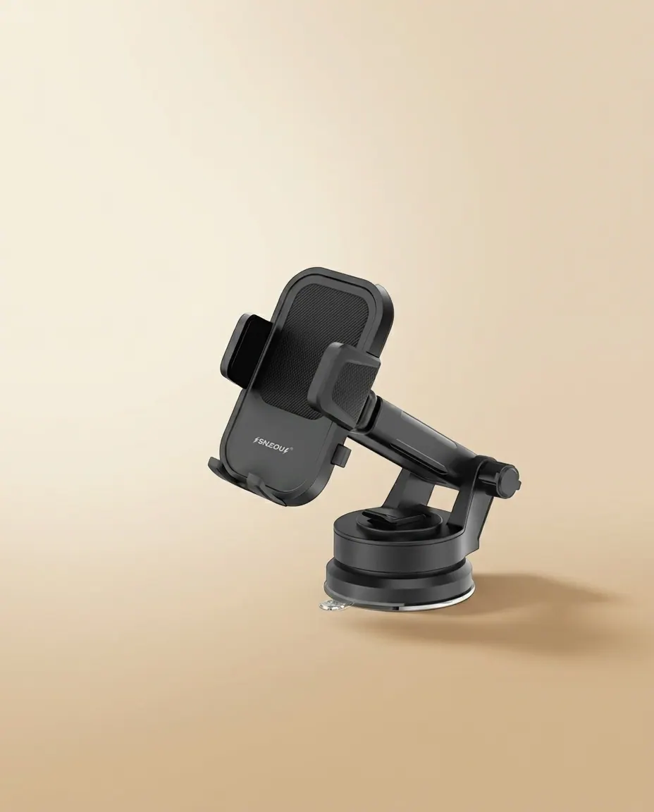 Vacuum Suction Phone Holder (SN-544) — Dashboard vacuum-suction phone holder.